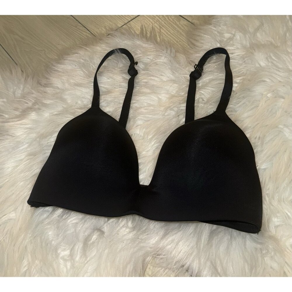 Auden The Bliss Full Coverage Lightly Lined Wireless T-Shirt Bra 32D Black